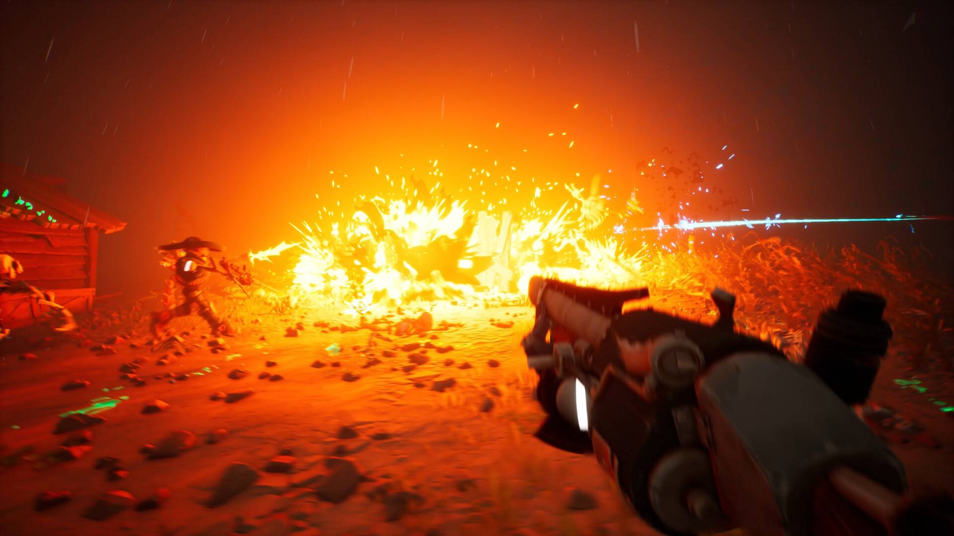 far far west explosion in the game