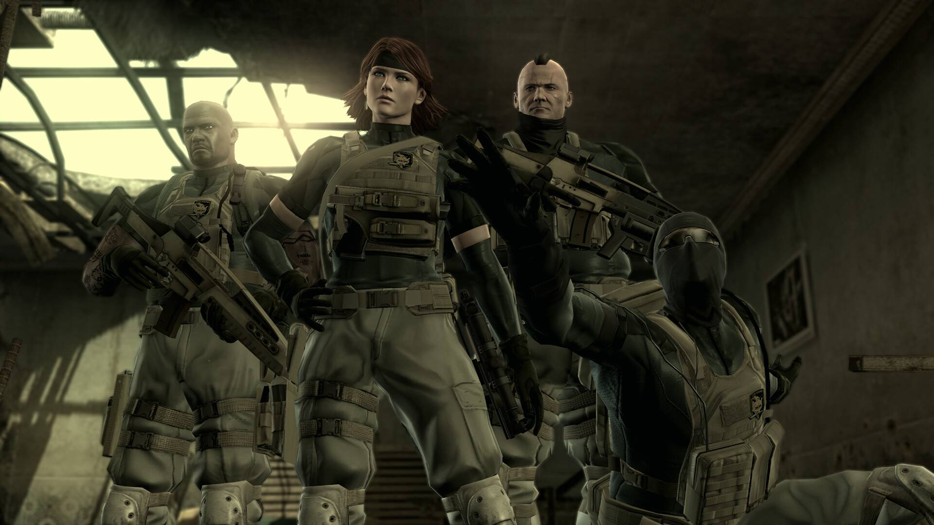 mgs4 remaster meryl and her team