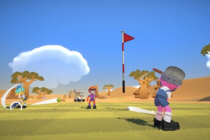 super battle golf ps5 players on course