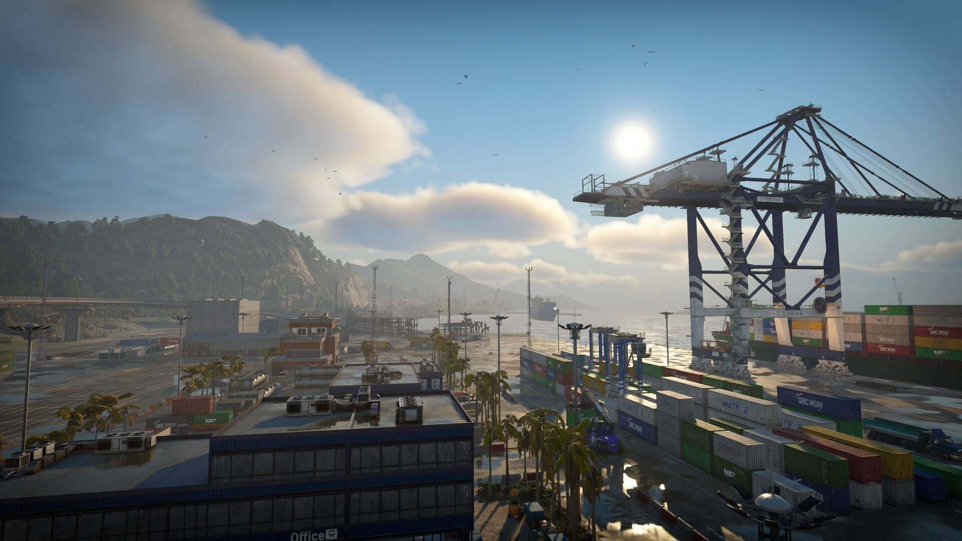 docked ps5 shipping port