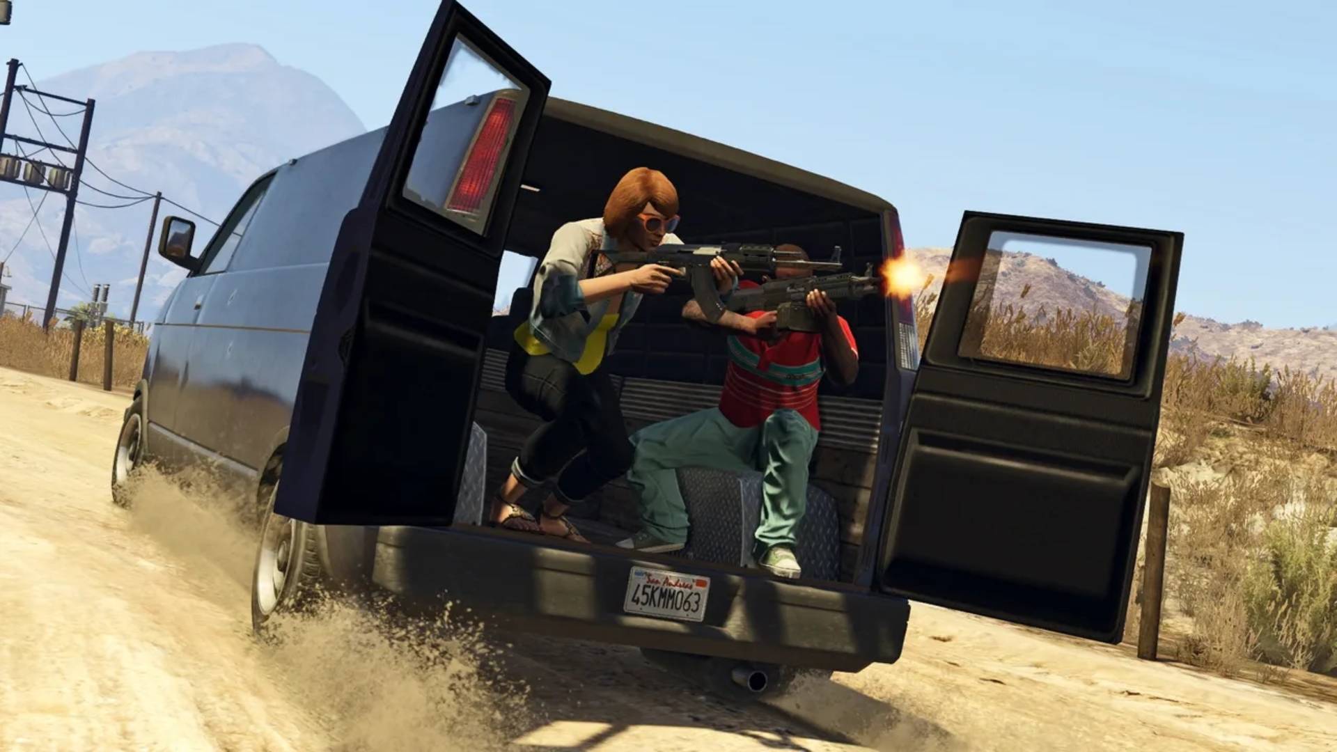 gta online ps plus van gunfight