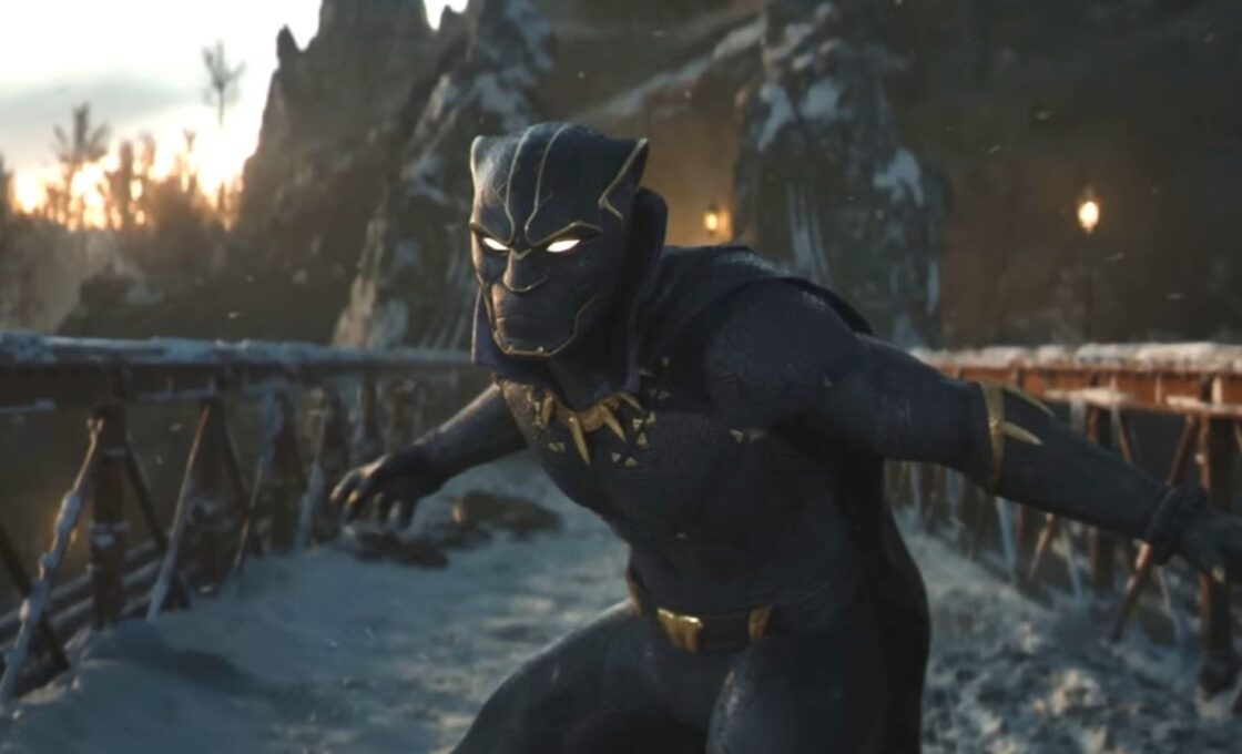 A screenshot of Black Panther from Marvel 1943's reveal trailer