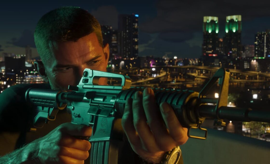 Jason with a gun in GTA 6