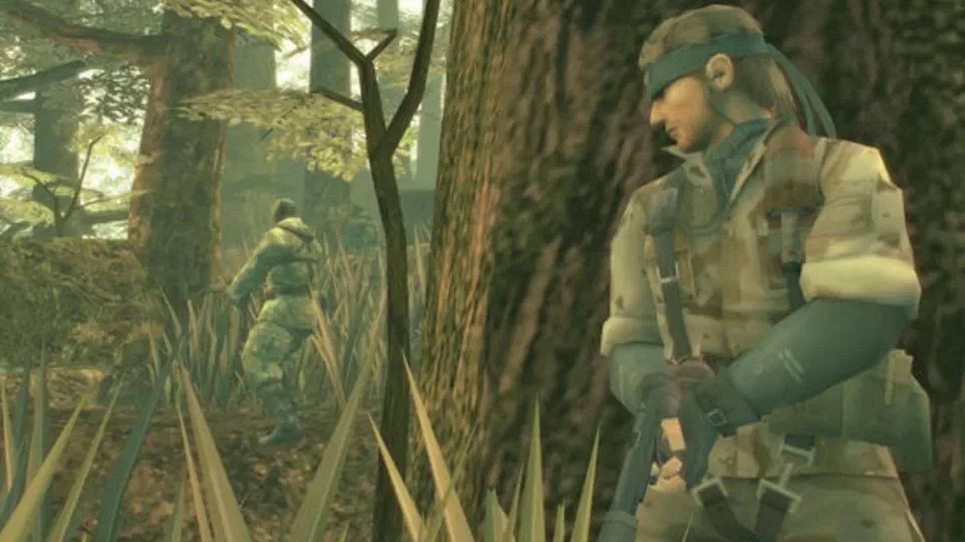 mgs 3 gameplay of snake sneaking
