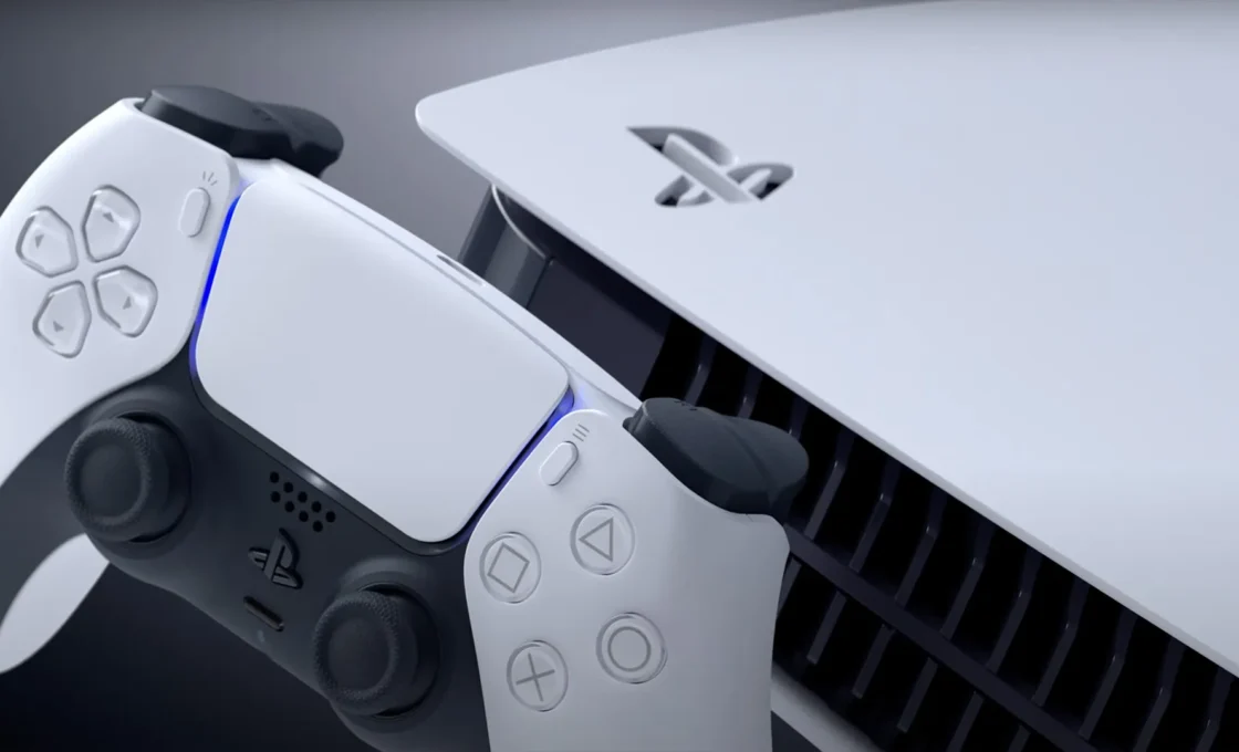 PS5 with a controller